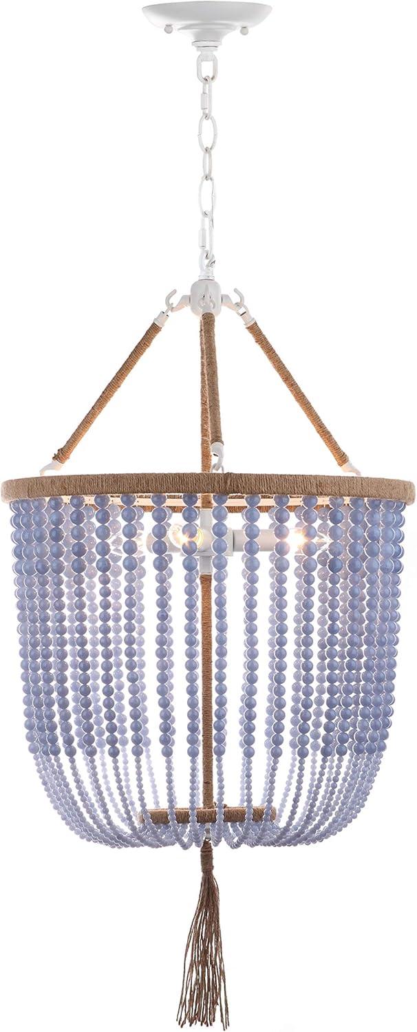 Angie Beads Pendant Lamp - LIT4476 - Blue - Safavieh