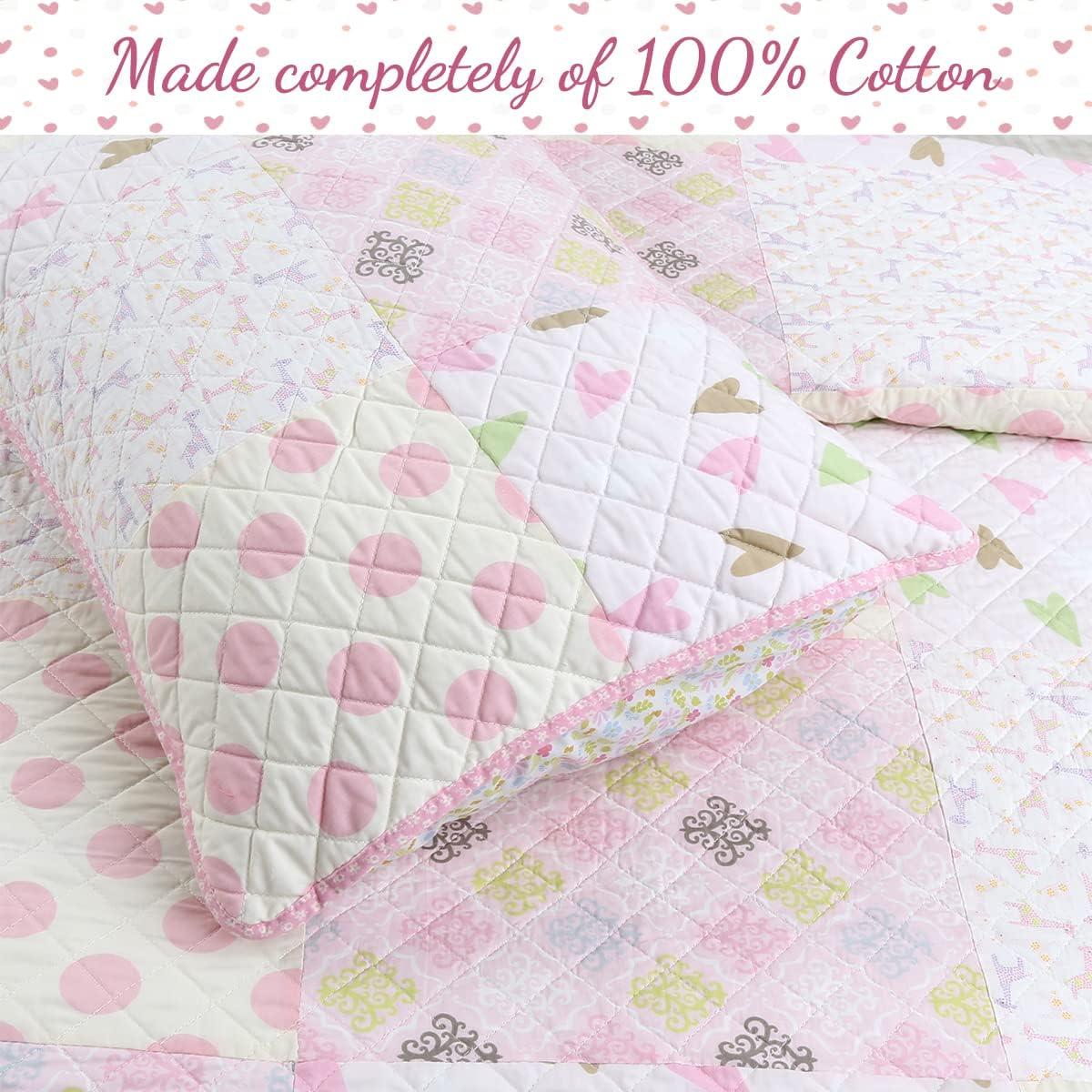 Cozy Line Home Fashion BB2022-073 Cotton Geometric Shapes Quilt Set