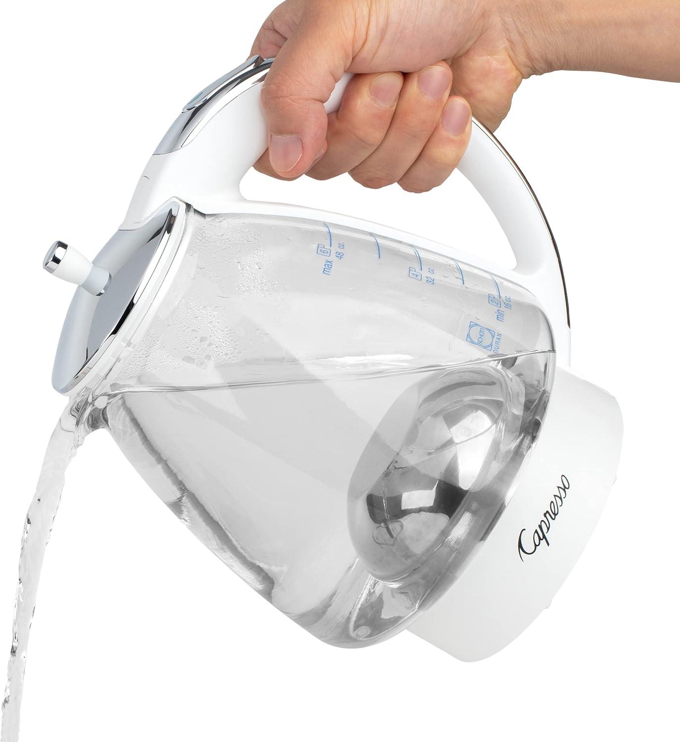 Capresso ® H20 White Electric Glass Tea Kettle