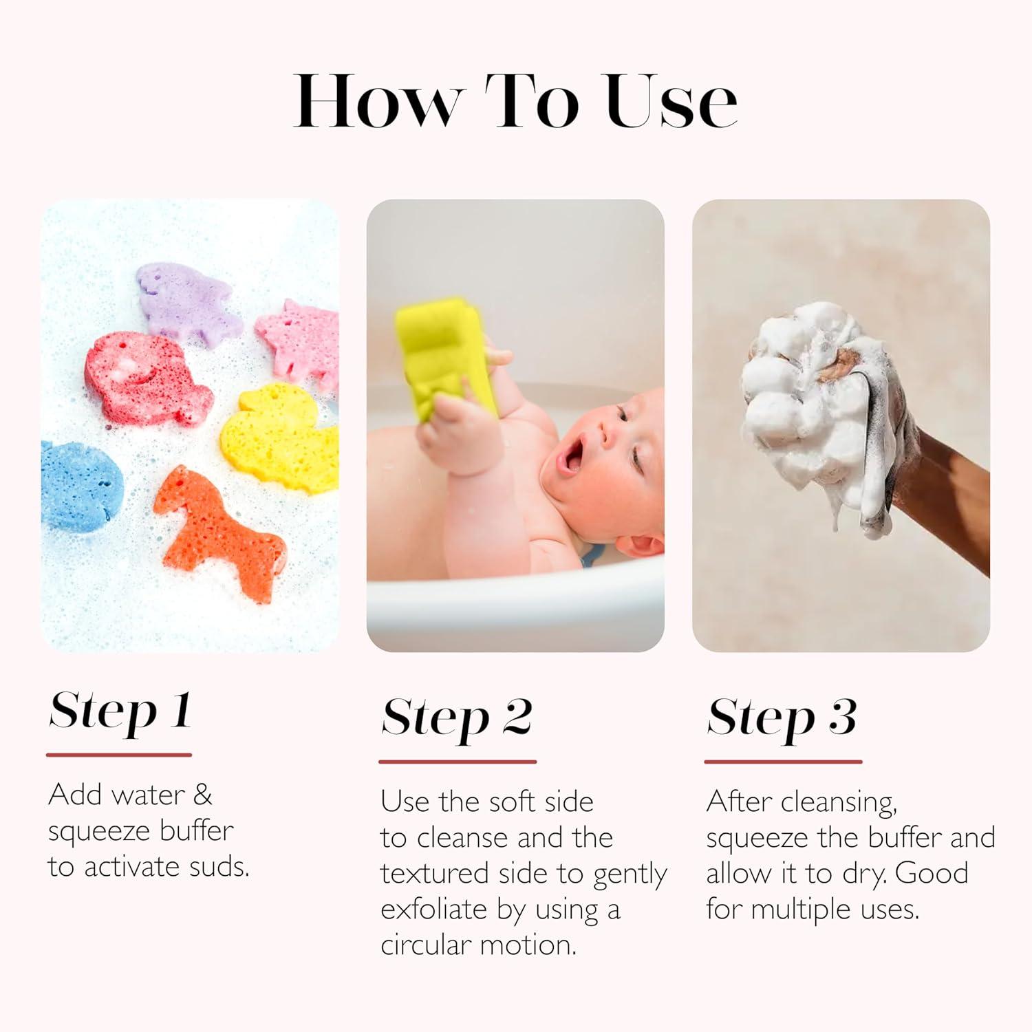 Peggy Pig Pink Body Wash Infused Sponge