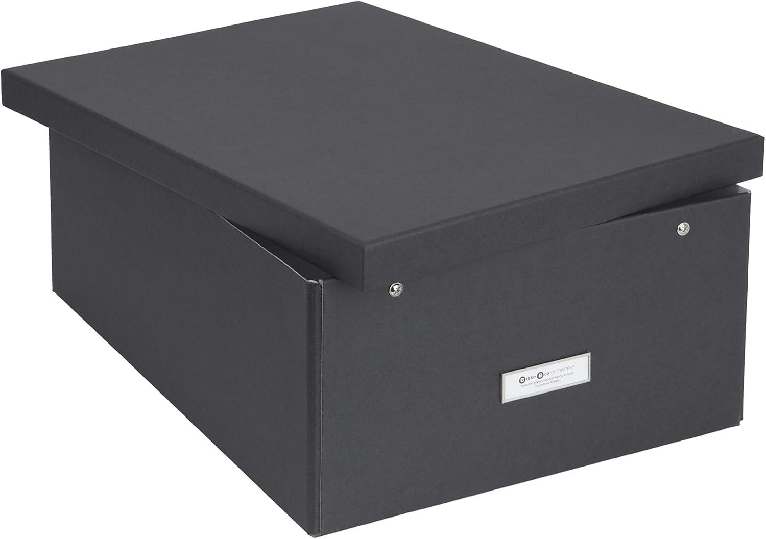 Bigso Katrin Collapsible Storage Box with Labelframe - Simple Assembly without Tools