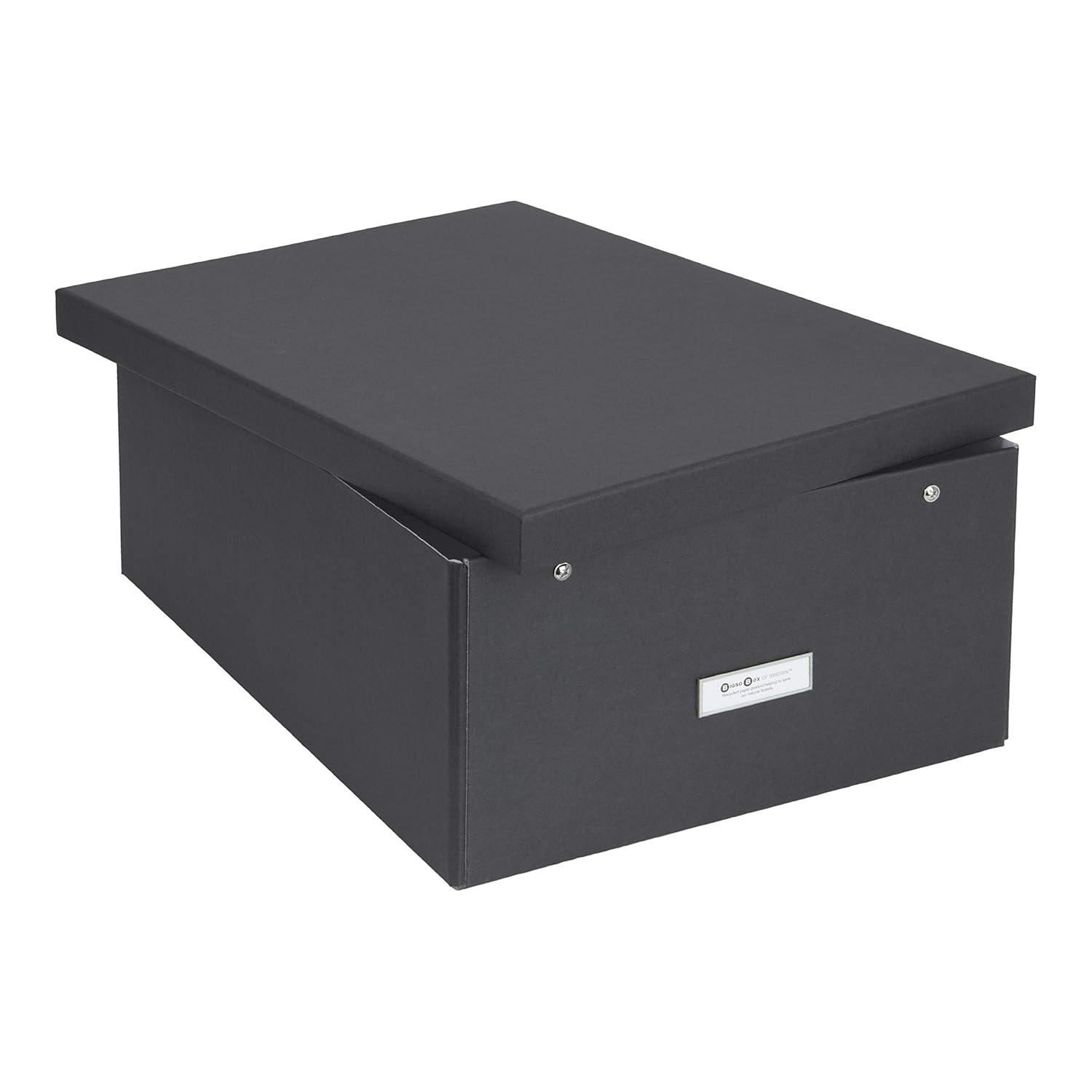 Bigso Katrin Collapsible Storage Box with Labelframe - Simple Assembly without Tools