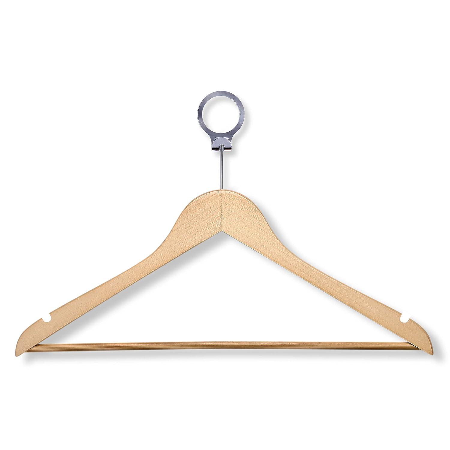 Rebrilliant Rogin Wood Standard Hanger for Suit/Coat (Set of 24)