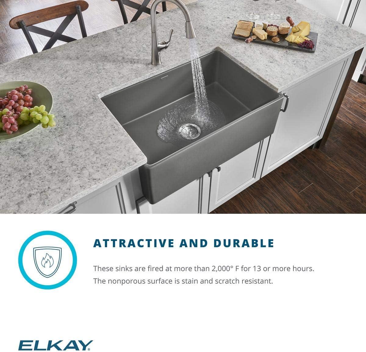 Fireclay 30" L x 20" W Farmhouse Kitchen Sink