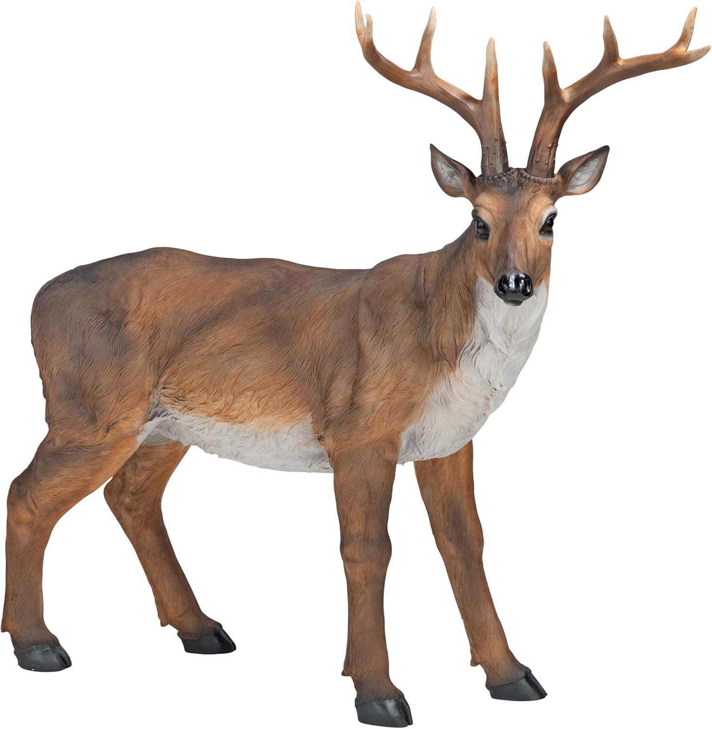 Design Toscano Big Rack Buck Deer Statue - Brown