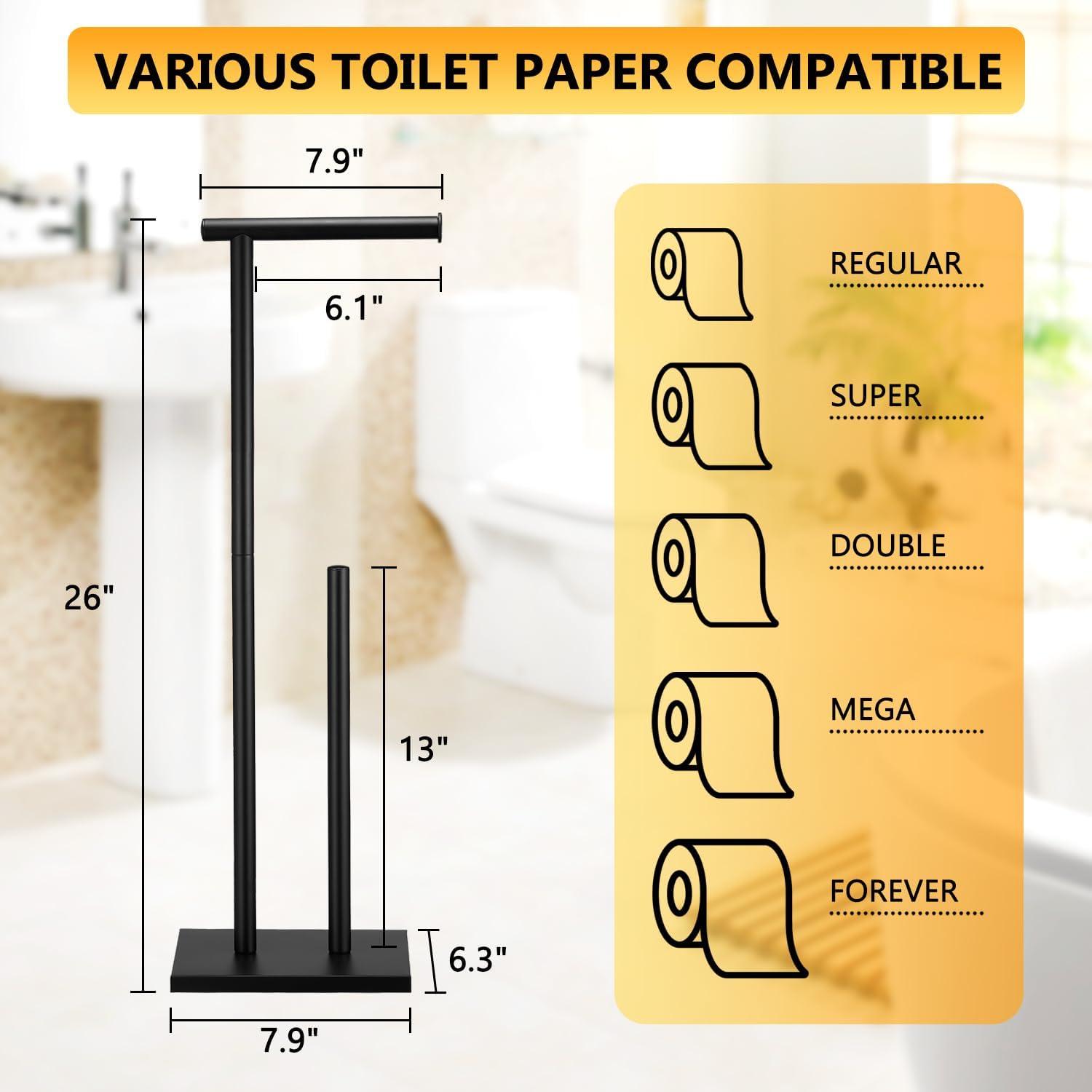 TOPEFIC HPA6LRTN02 Free Standing Toilet Paper Holder