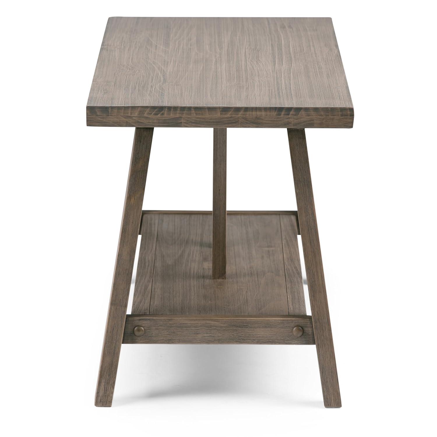Simpli Home Dylan Solid Wood Storage Bench