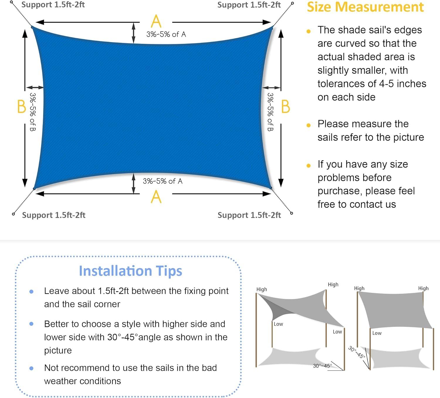 Royal Shade Royal Shade  Rectangle Shade Sail