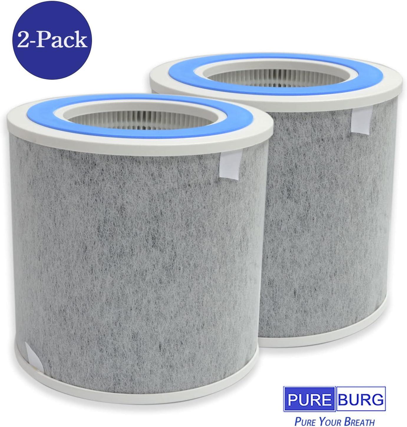 PUREBURG Washable H13 True HEPA Filters, 2 Pack