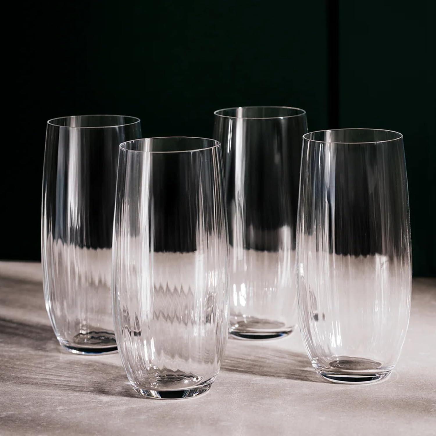Galway Crystal Erne 14oz. Crystal Highball Glass Set