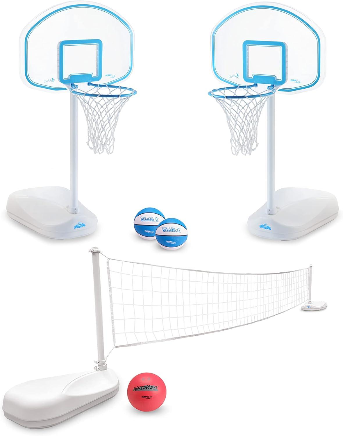 Dunn-Rite Clear Shot Poolside Basketball System (Kids and Adults)