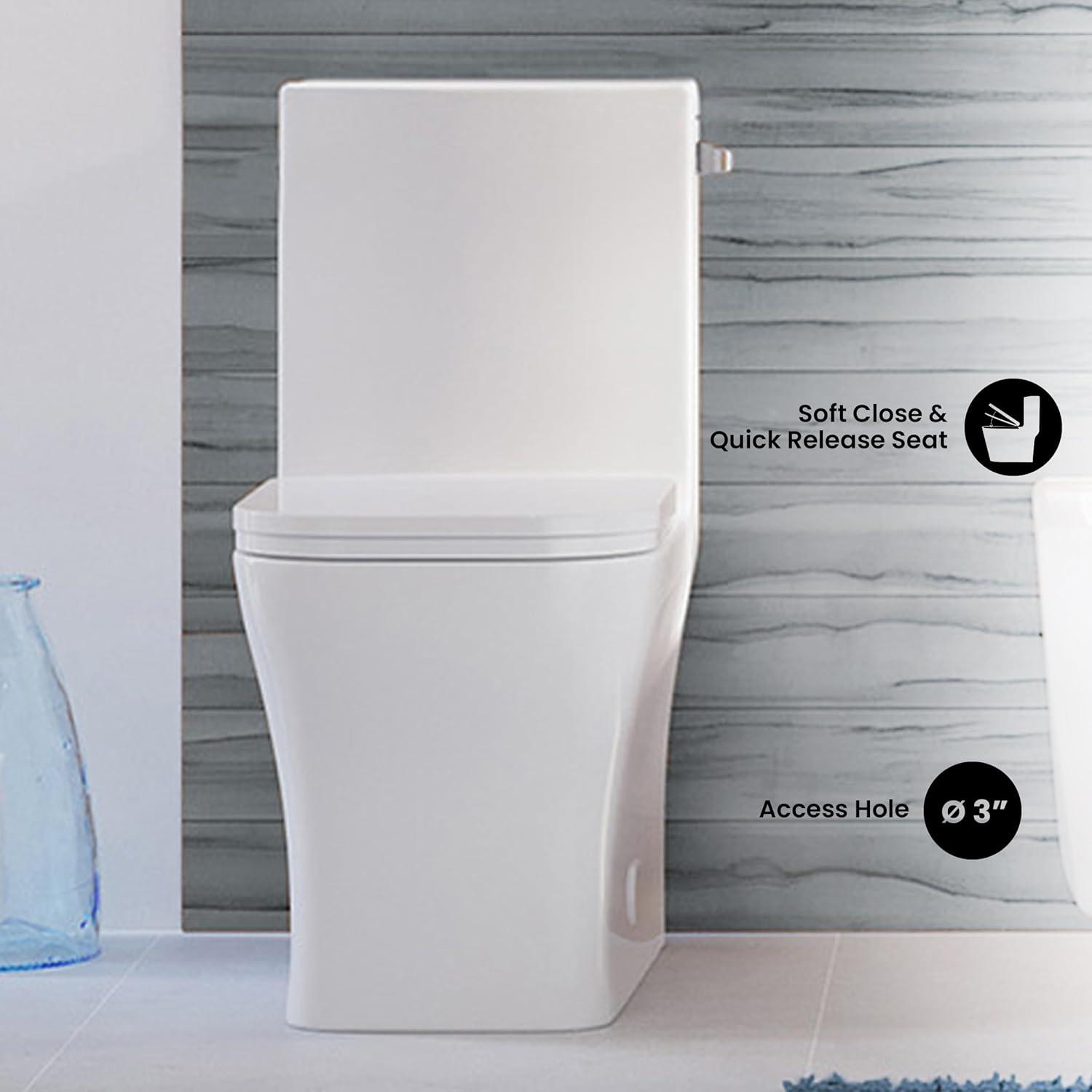 Concorde One-Piece Square Toilet Dual-Flush 1.1/1.6 gpf