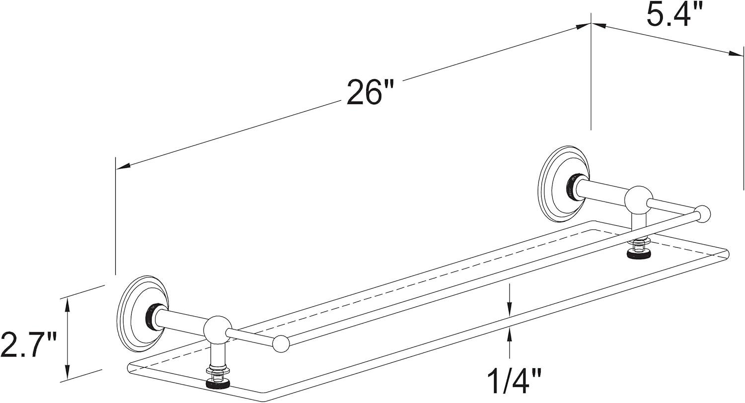 London Terrace 24" Gallery Rail Shelf