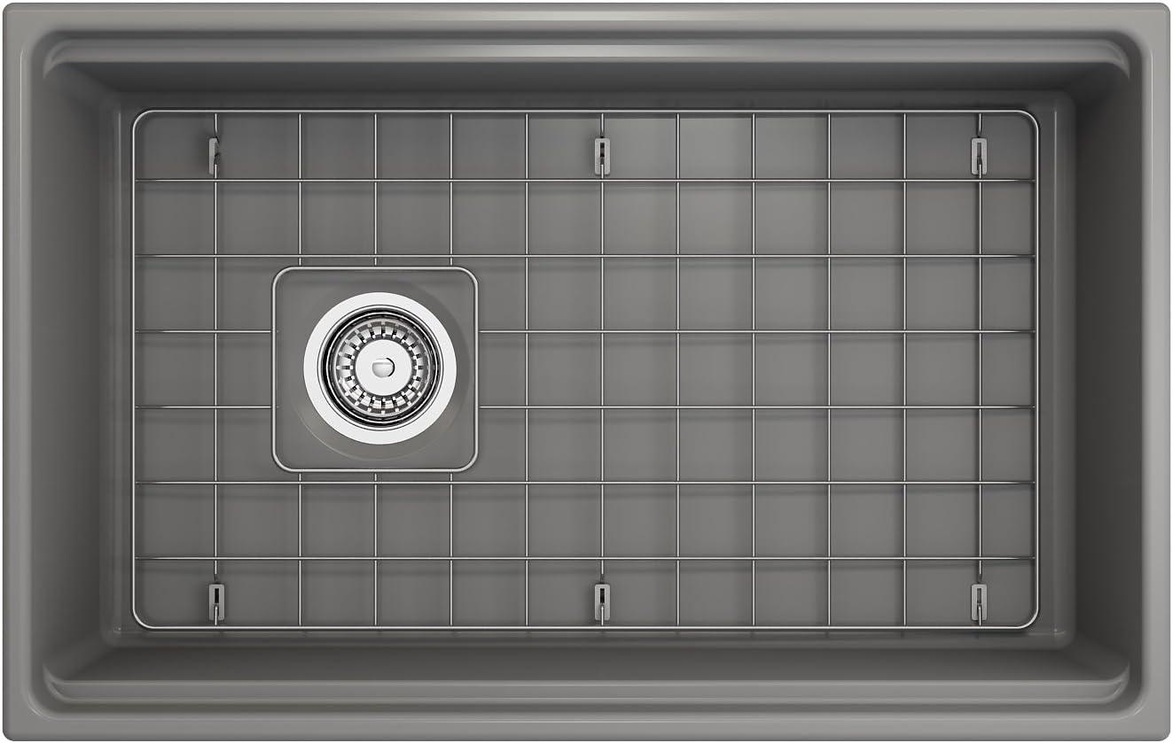 Contempo 33'' L Farmhouse Apron-Front Fireclay Kitchen Sink