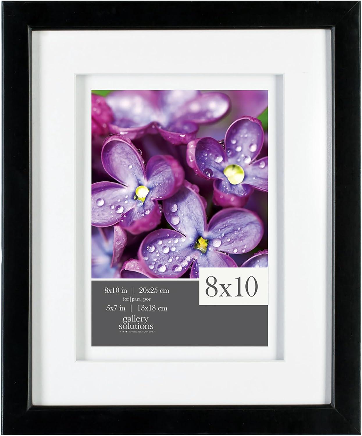 Gallery Solutions Gallery Solutions Wall Mount Or Tabletop Double Airfloat  Mat Picture Frame