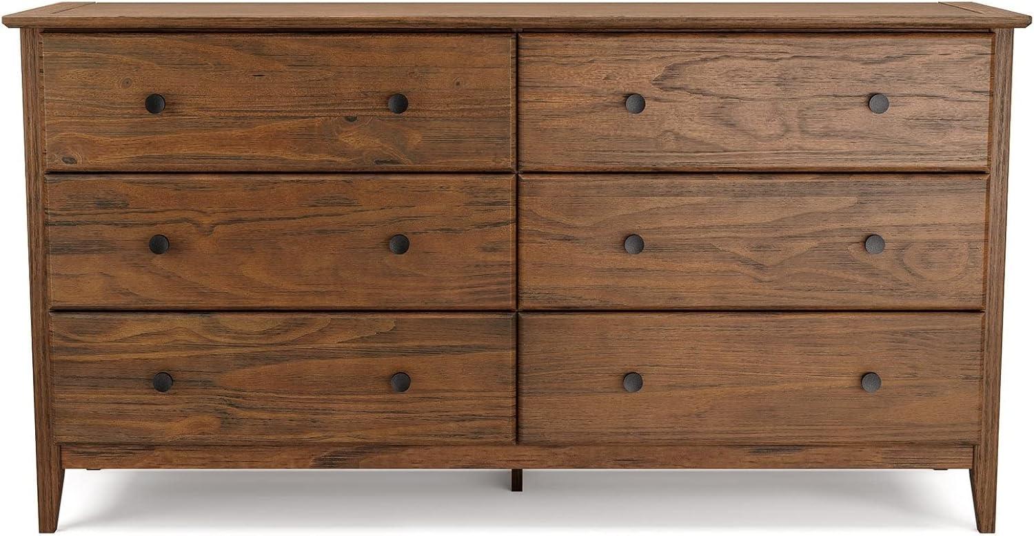 Greenport Solid Wood 63.75'' W 6 - Drawer Dresser