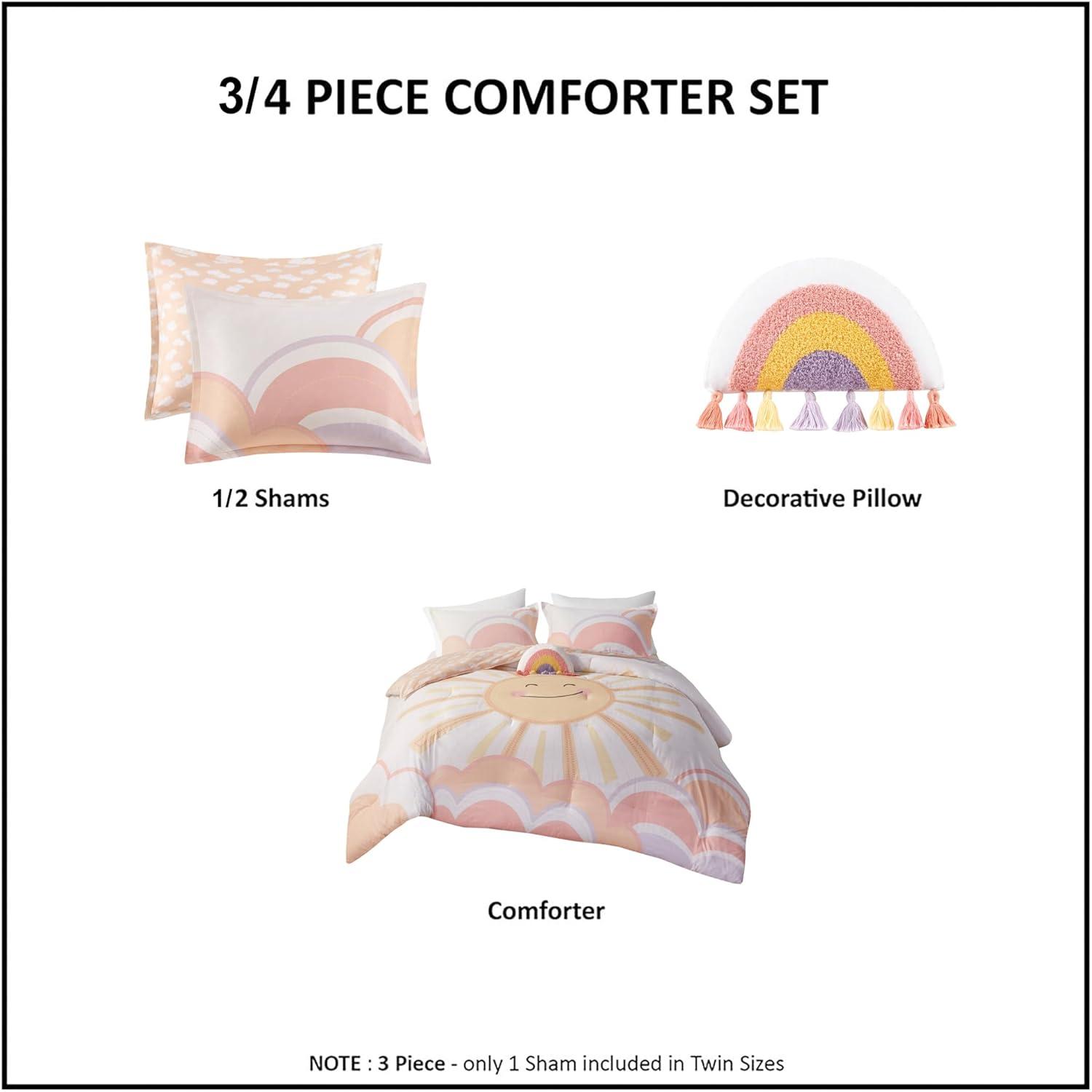 Dawn Sunshine Clouds Reversible Comforter Set