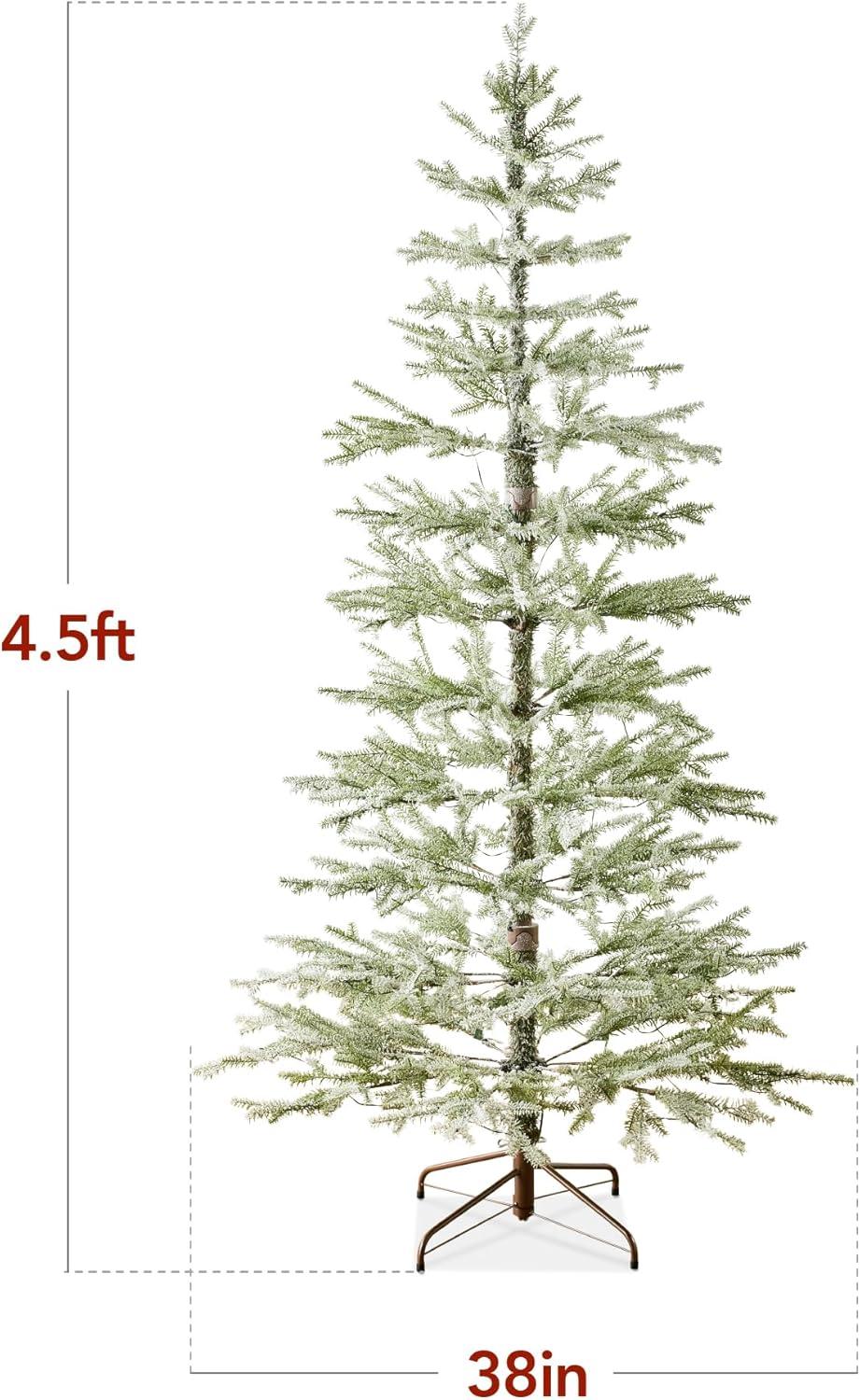 Best Choice Products Pre-Lit Sparse Christmas Tree w/ 2-in-1 LEDs, Cordless Connection