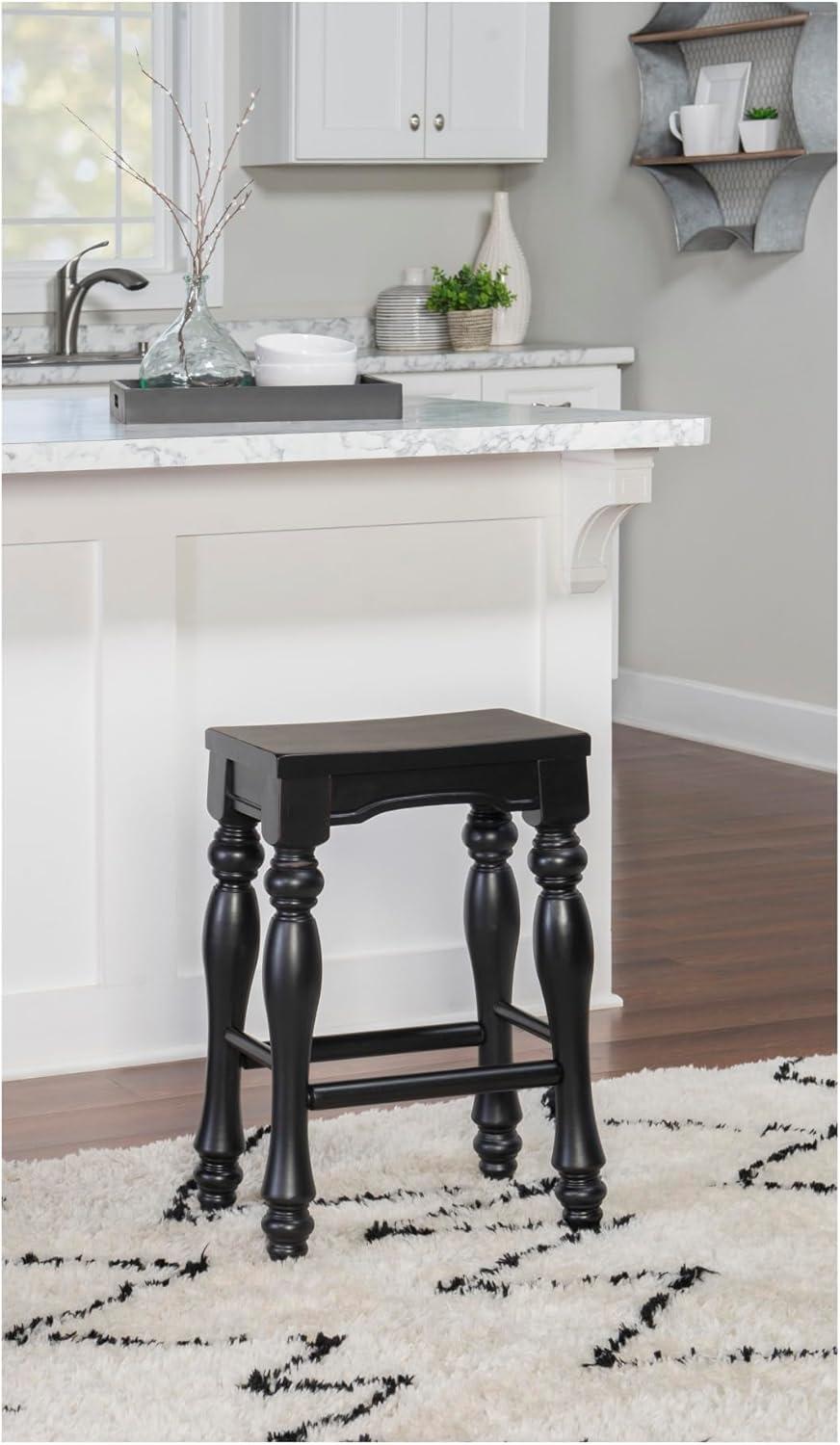 Clemente Counter Stool with Solid Wood Frame