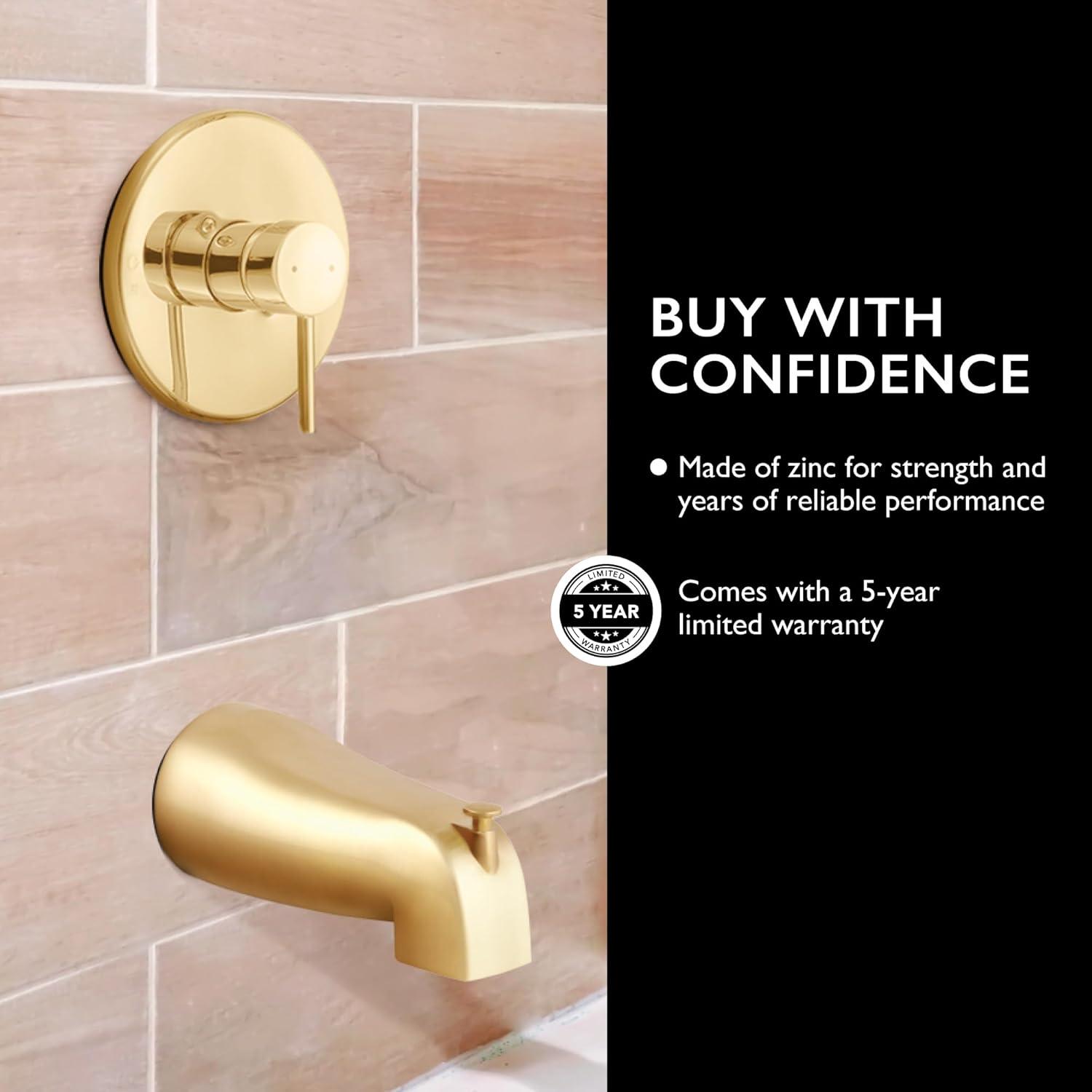 Wall Mounted Tub Spout with Diverter