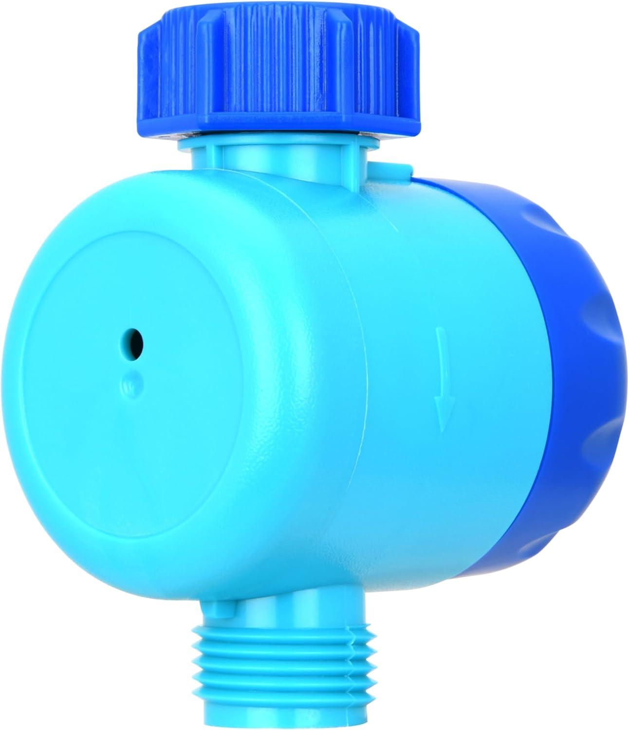 Restored Aqua Joe AJ-WTX2 Set of 2 Manual Water Timers Dual-Zone Coverage 2 Hours Max Timer Built-In Timer Bypass Function (Refurbished)