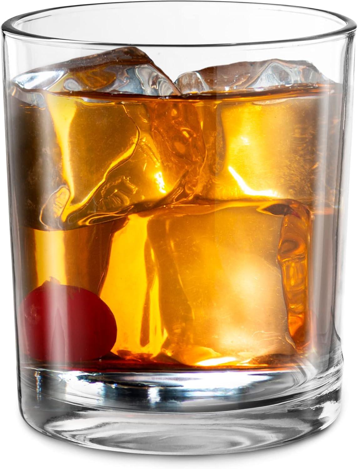 Kook Whiskey Glasses, Great for Bourbon, Scotch and Rum, 14 oz, Set of 6