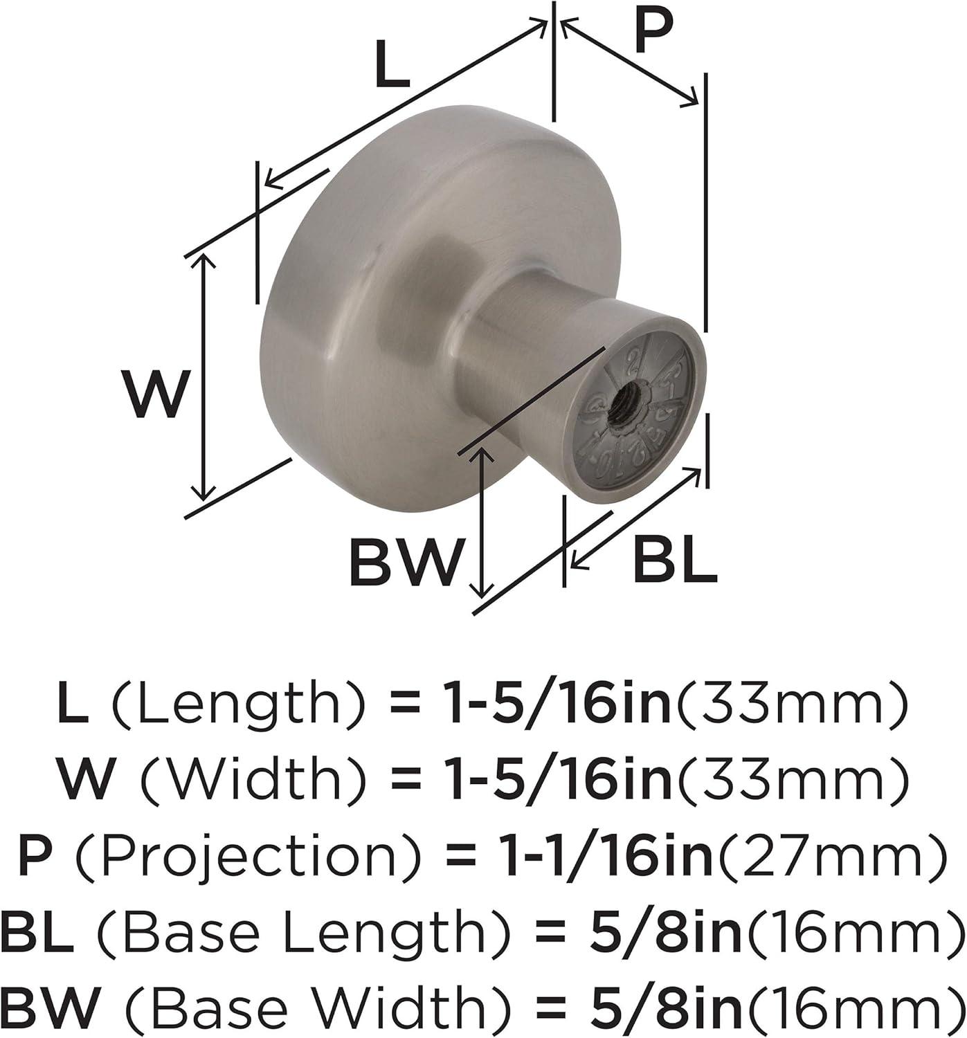 Blackrock 1 5/16" Diameter Mushroom Knob