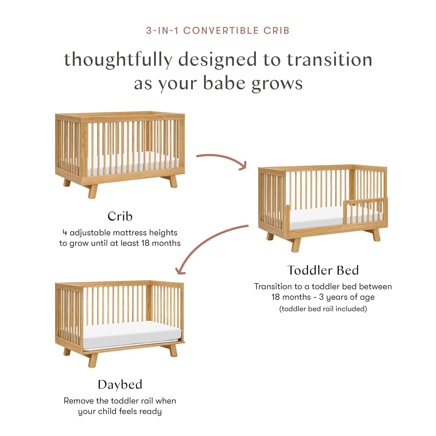 Hudson 3-in-1 Convertible Crib