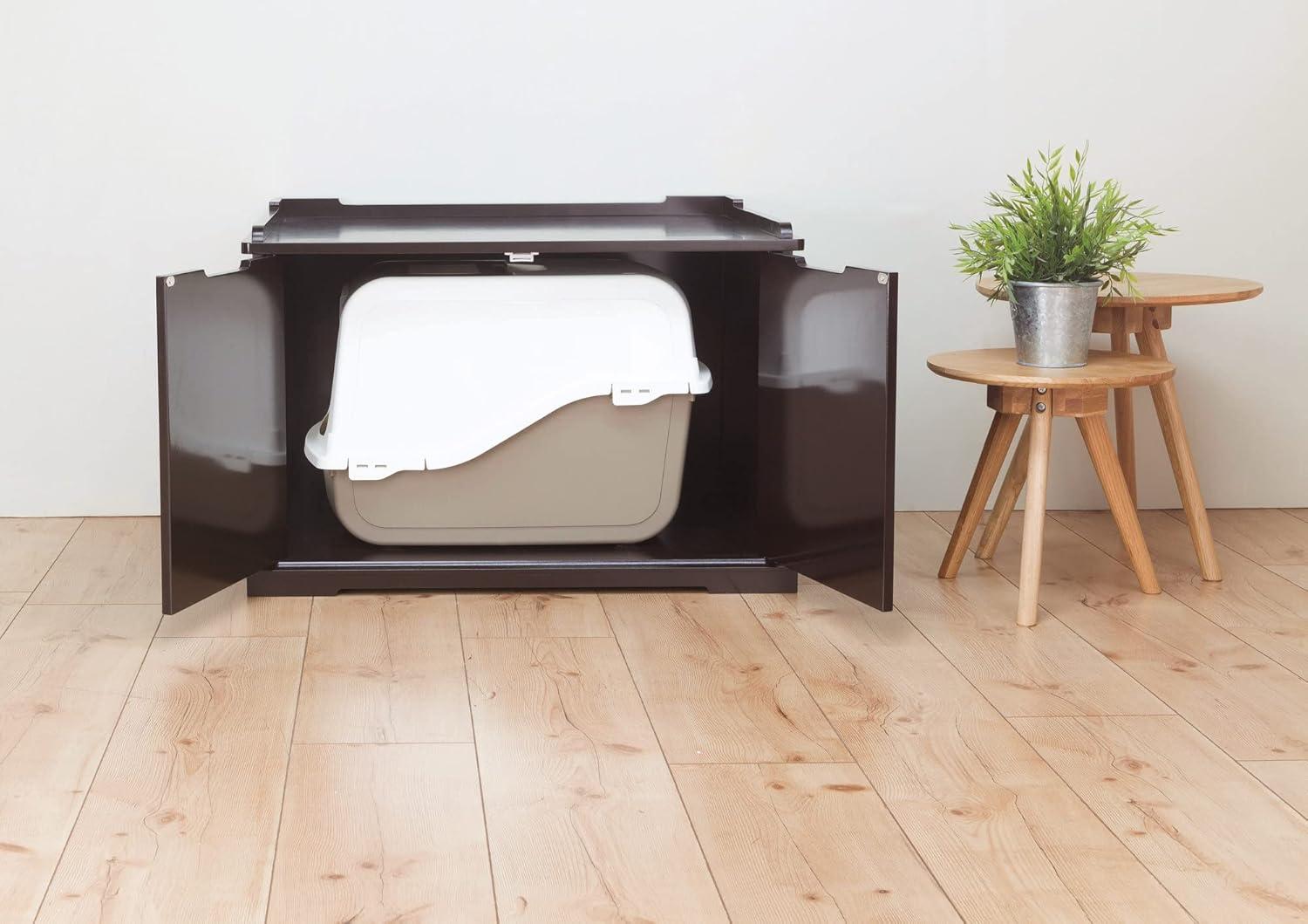 TRIXIE XL Furniture Style Litter Box Enclosure and Pet Home, Hidden Cat Litter Box