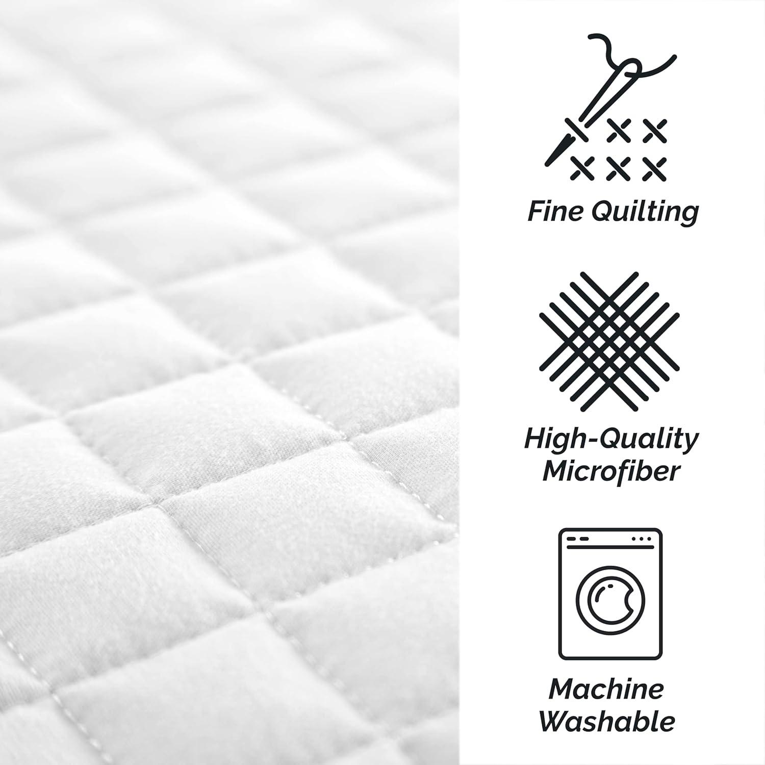 Southshore Fine Living, Inc. Pillow Shams King Size Set of 2, Large 20"x36" Sage Green Pillow Covers for King Size Pillows, Luxury Quilted Sham Covers to Complement Home Decor, Sage Green