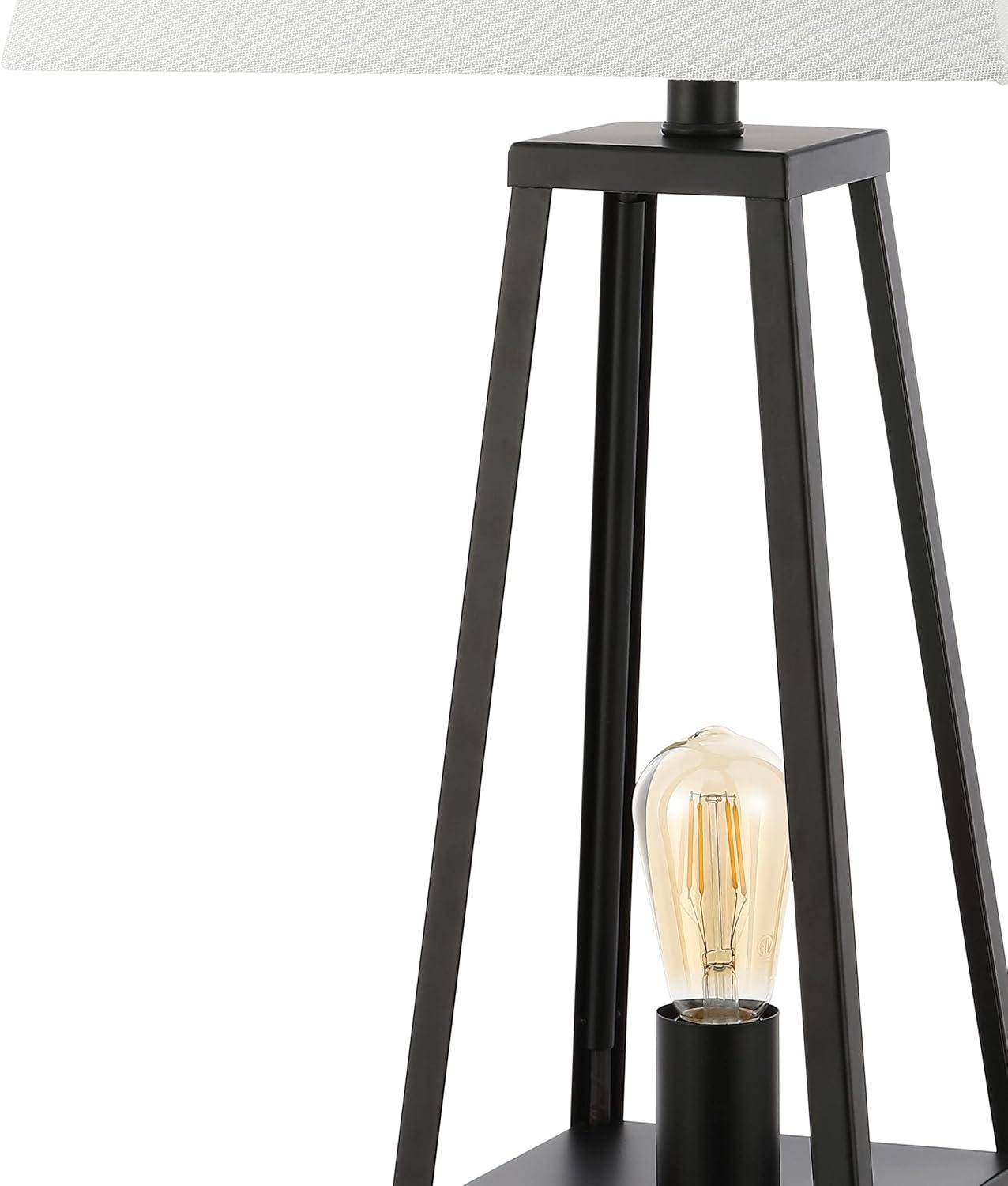 JONATHAN Y Noah 28.5" Classic Industrial Iron Nightlight LED Table Lamp with USB by JONATHAN  Y