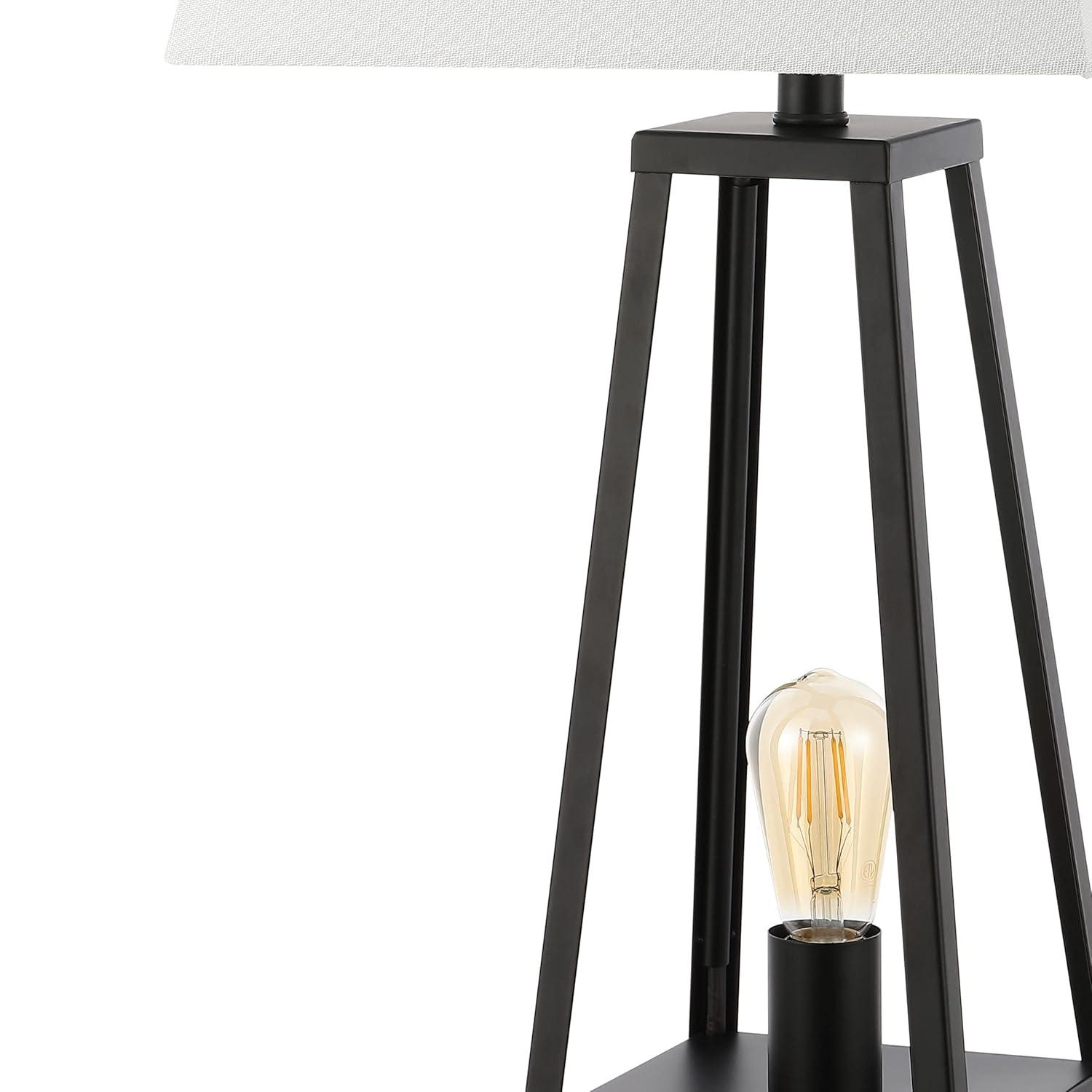 JONATHAN Y Noah 28.5" Classic Industrial Iron Nightlight LED Table Lamp with USB by JONATHAN  Y