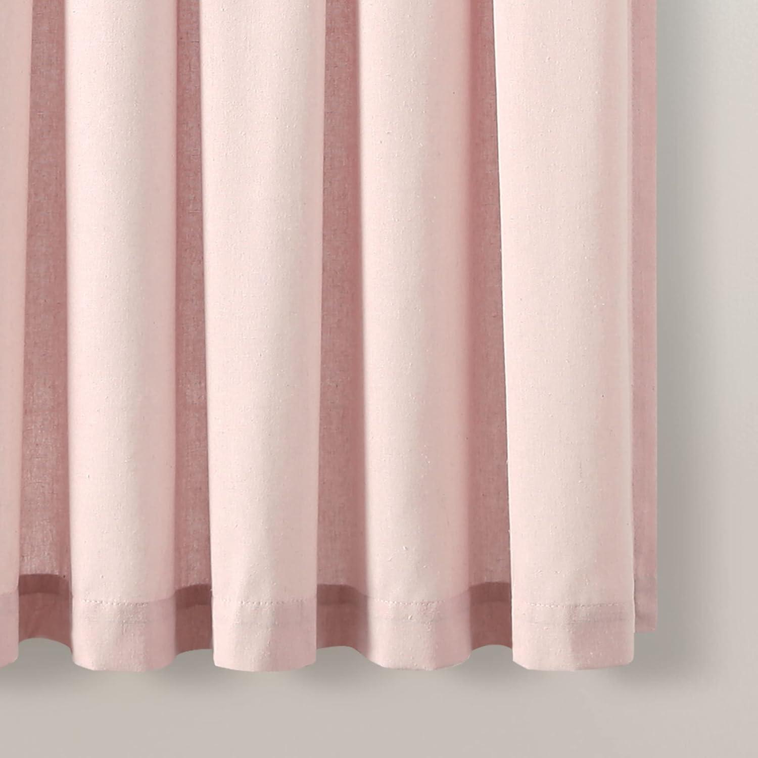 Lush Decor Boho Macrame Tassel Single Window Curtain Panel - Gray - 84 x 40