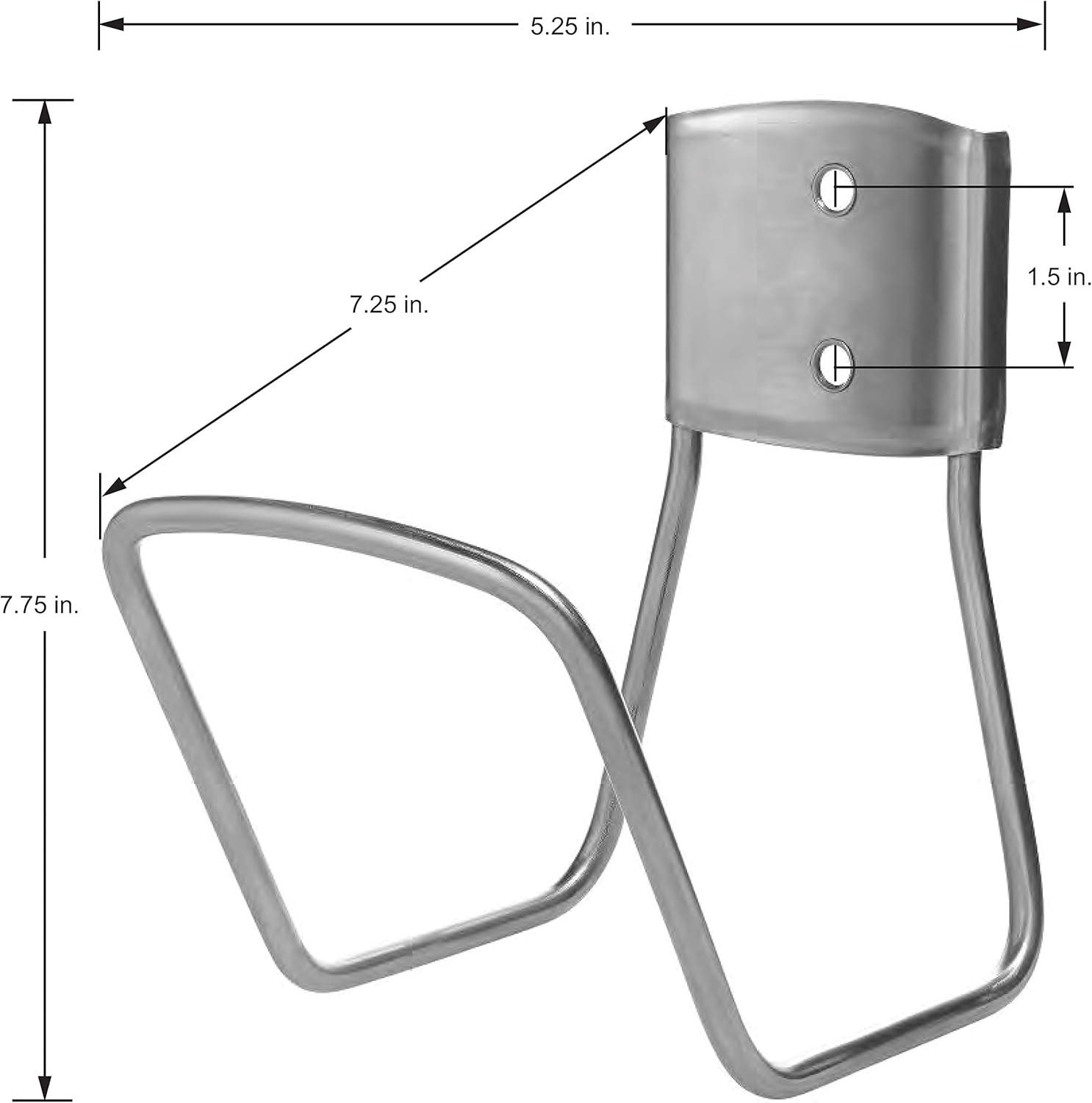 Stainless Steel Wall Mounted Garden Hose Hanger, 125 ft Capacity