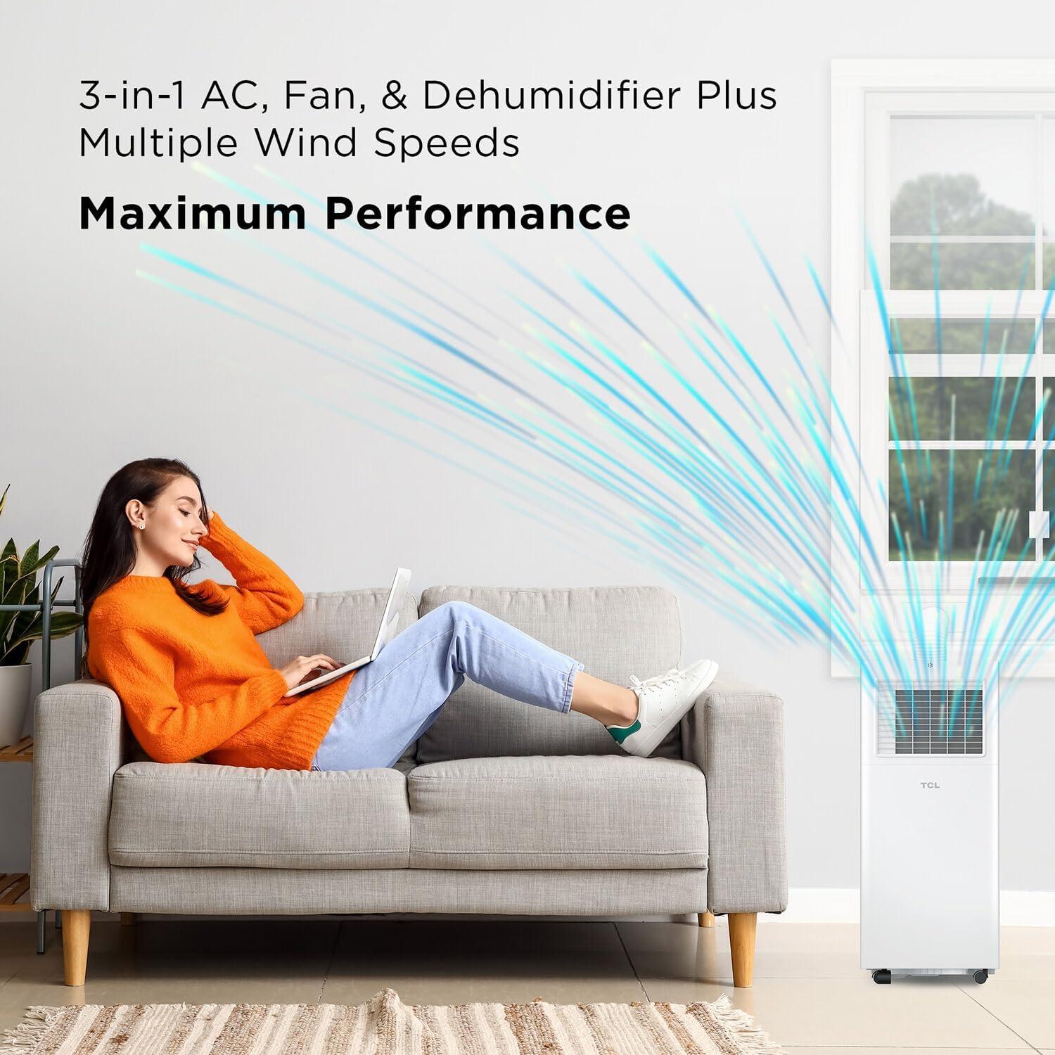 TCL TCL 5000 BTU Wi-Fi Connected Portable Air Conditioner with Remote Included