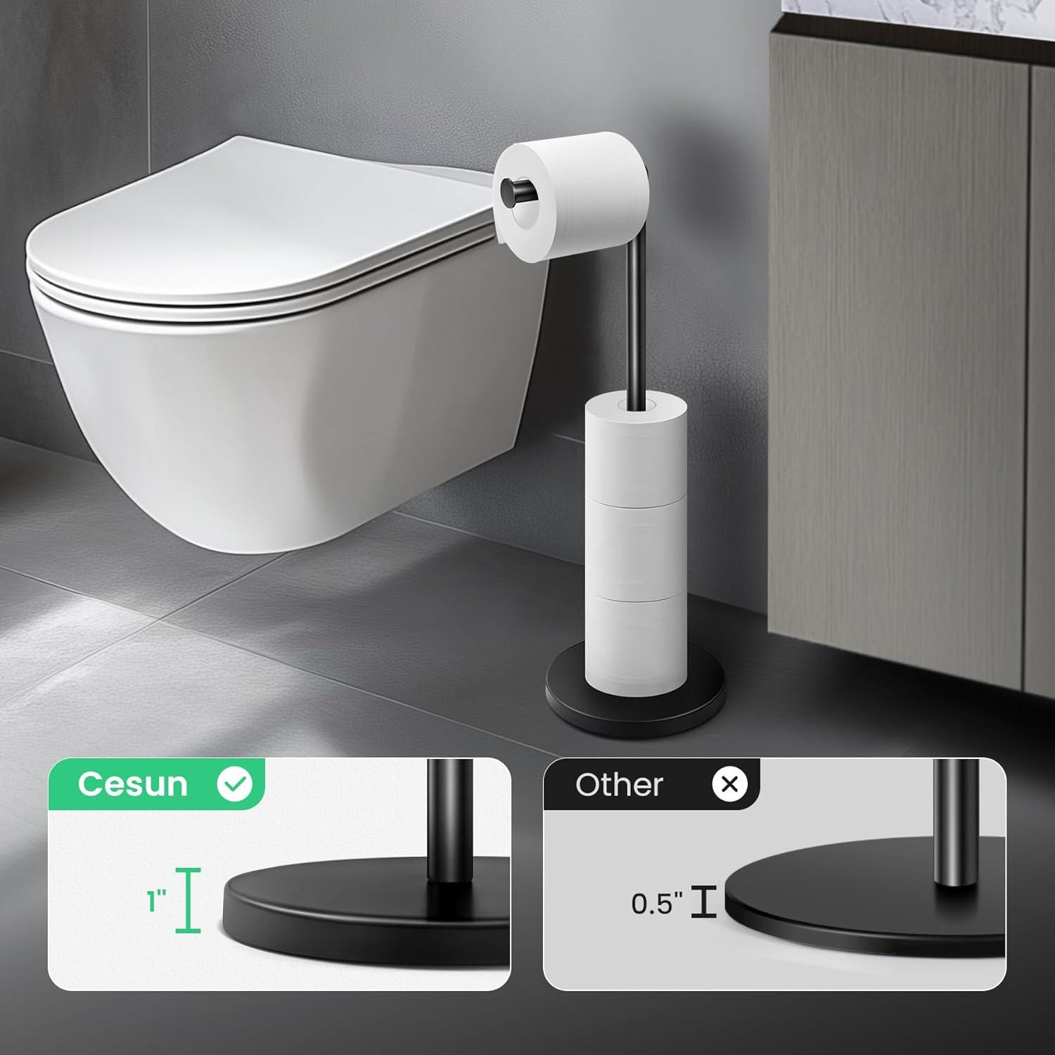 TOPEFIC HPA6LRTN02 Free Standing Toilet Paper Holder
