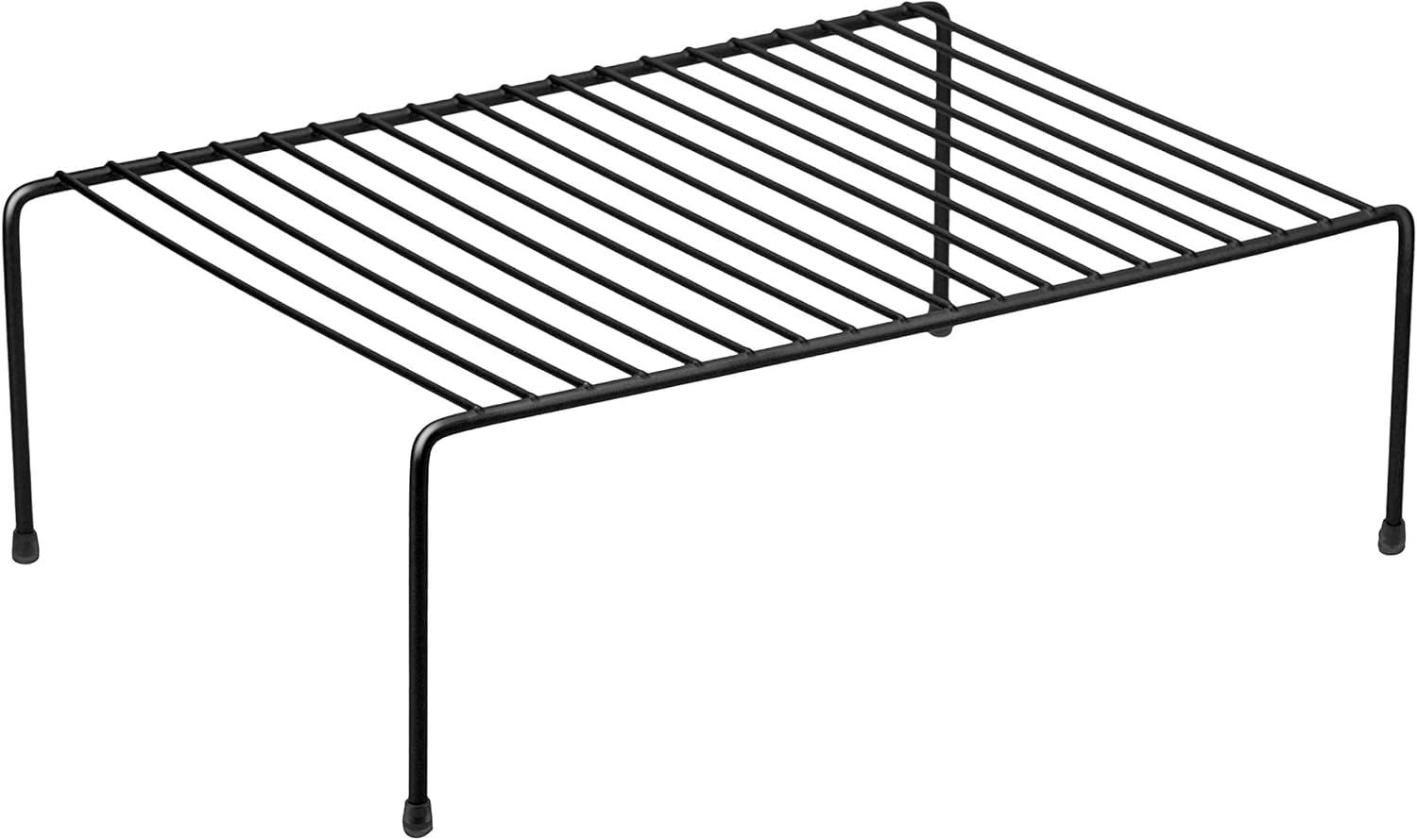 Large Black Metal Kitchen Cabinet Helper Shelf