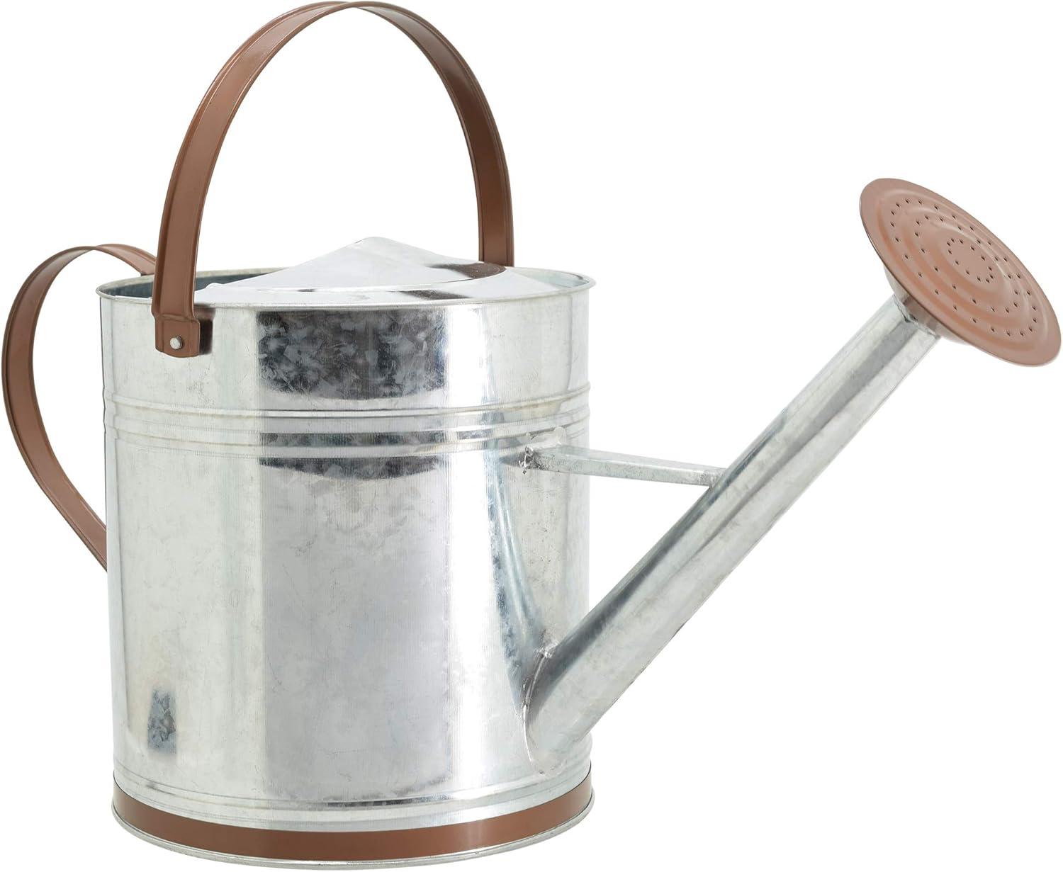 Classic 2.6 Gal Shiny Galvanized Metal Watering Can