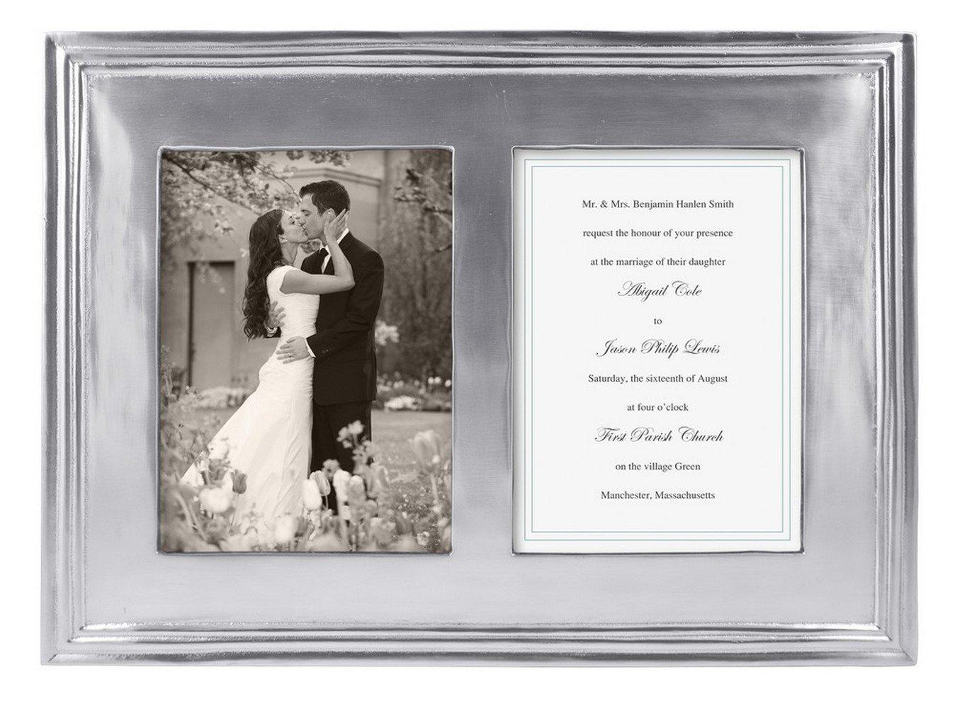 Mariposa Classic Silver Metal Beveled Picture Frame