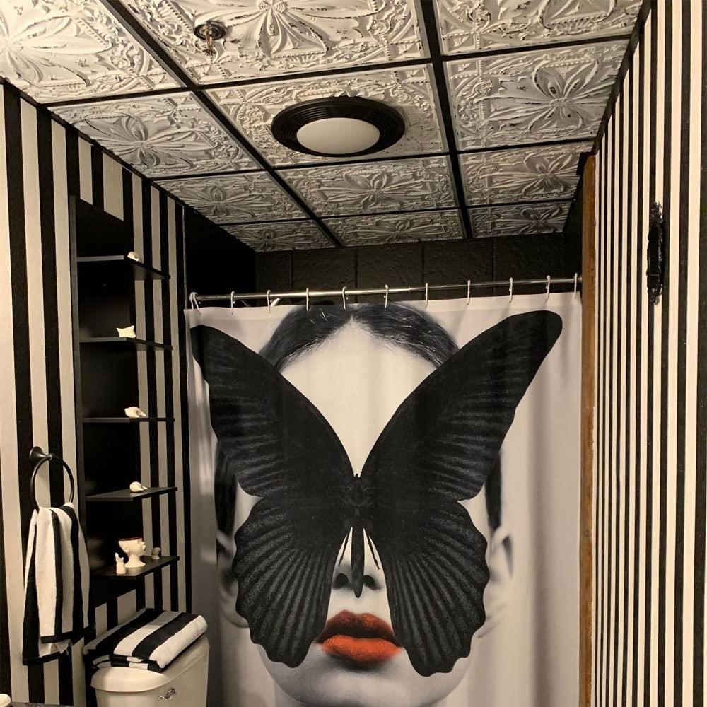 FromPlainToBeautifulInHours Milan 24'' L x 24'' W Textured PVC Drop-In & Glue Up Ceiling Tile Ceiling Tile (Set of 10)