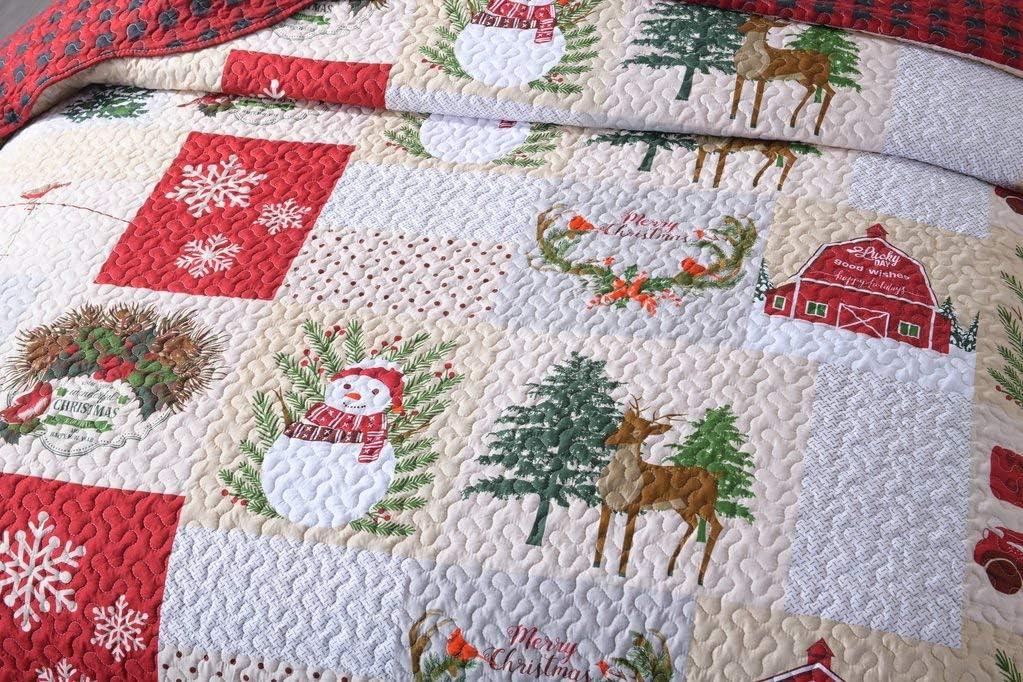 MarCielo Plaid Quilt Set