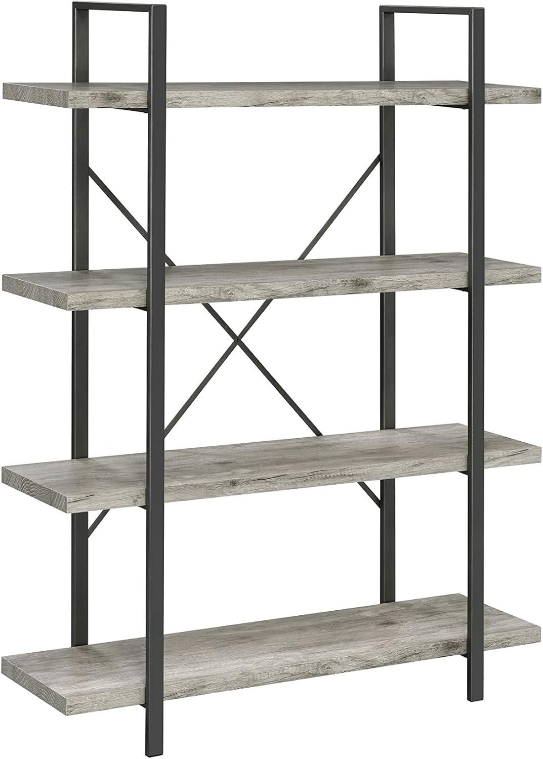 55" Cole 4 Shelf Bookcase with Frame - Coaster