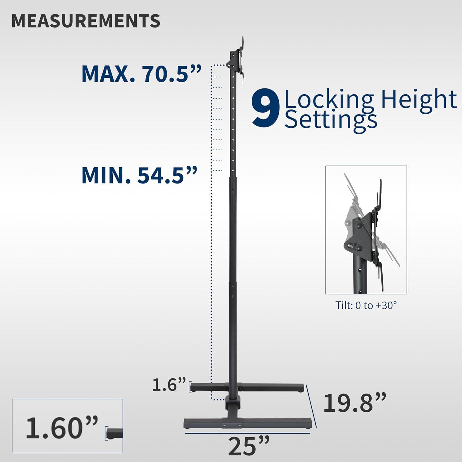 Vivo VIVO Tall TV Floor Stand for 13" - 50" Screens