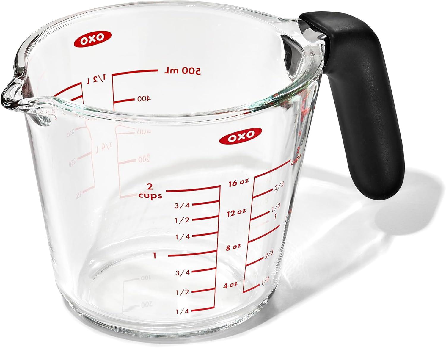 OXO Good Grips 2 Cup Glass Measuring Cup with Silicone Handle