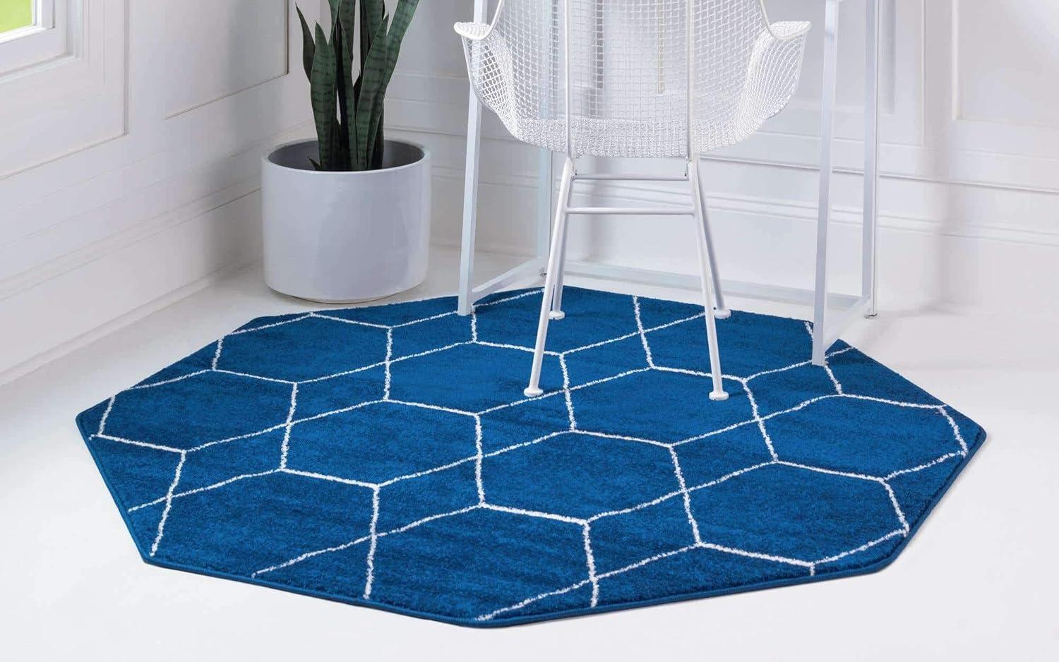 Unique Loom Trellis Frieze Geometric Trellis Indoor Woven Area Rug