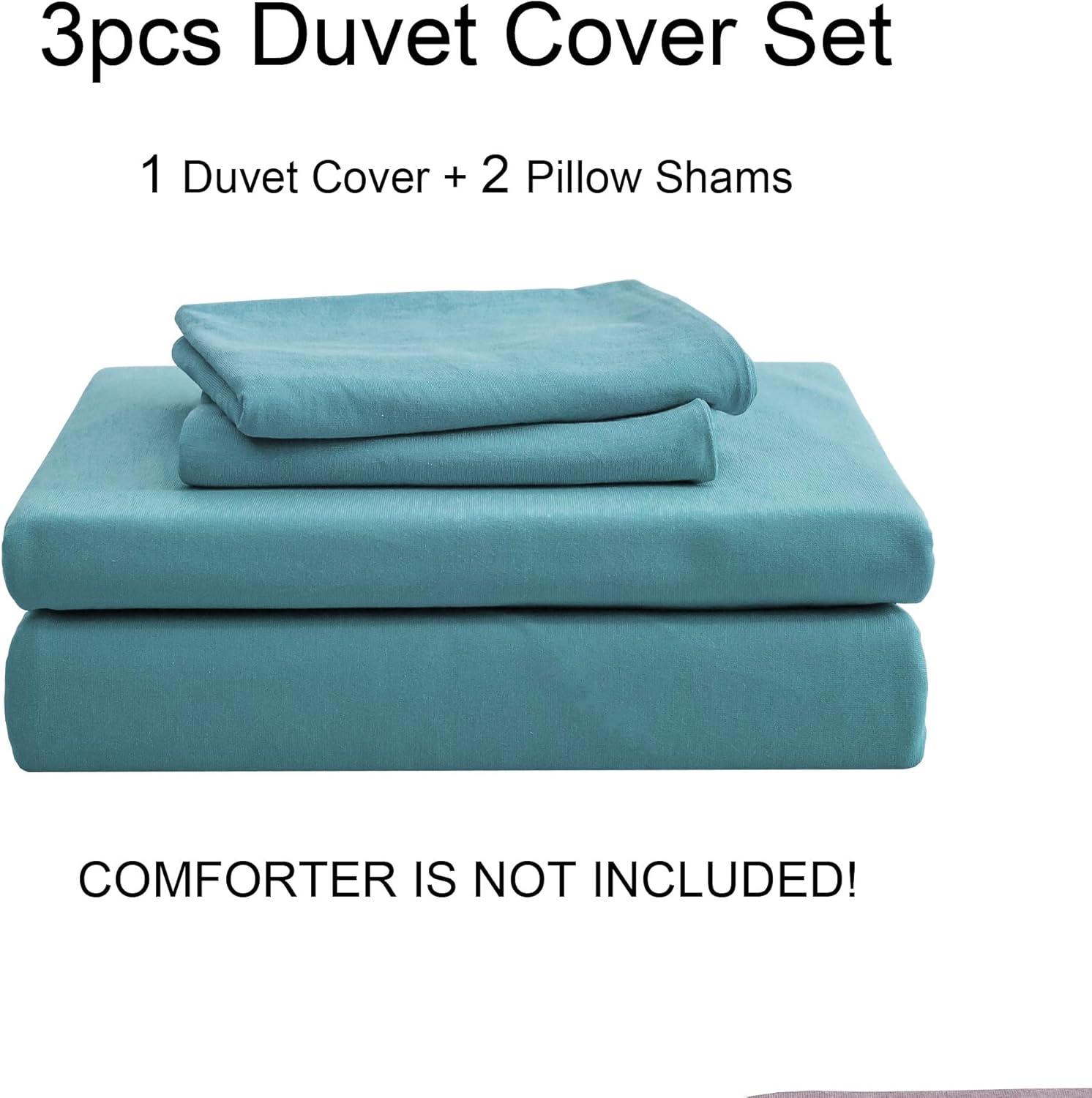 HOME BEDDING Jersey Cotton Duvet Cover Set