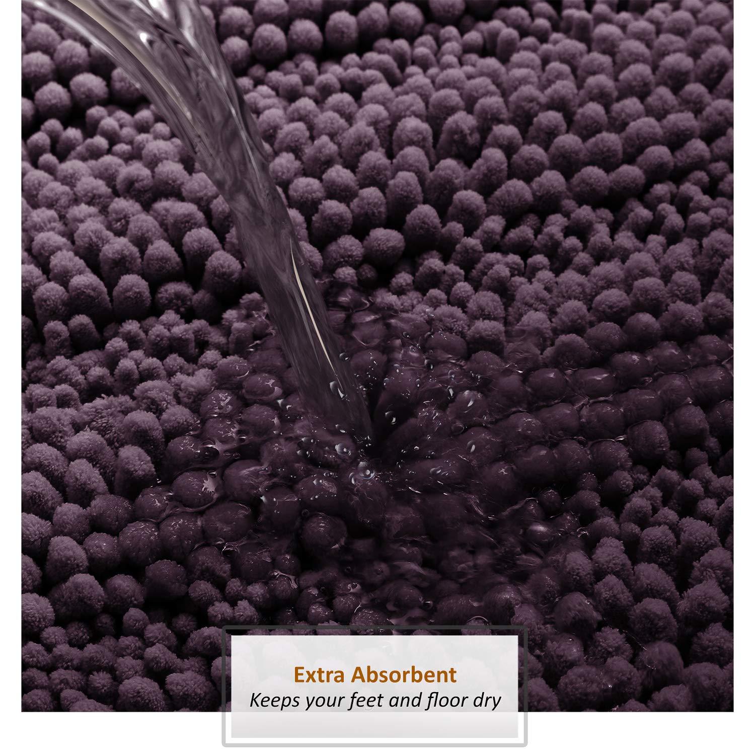 Clara Clark Clara Clark Chenille Extra Soft And Absorbent Bath Mat.