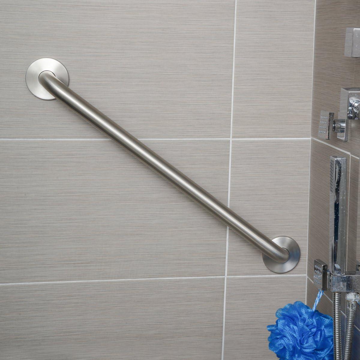 Brushed Stainless Steel 36-Inch Bathroom Safety Grab Bar