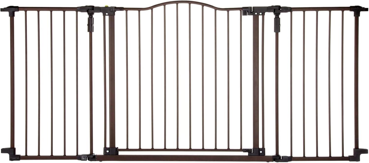 Matte Bronze 30" Tall Metal Swinging Baby Gate