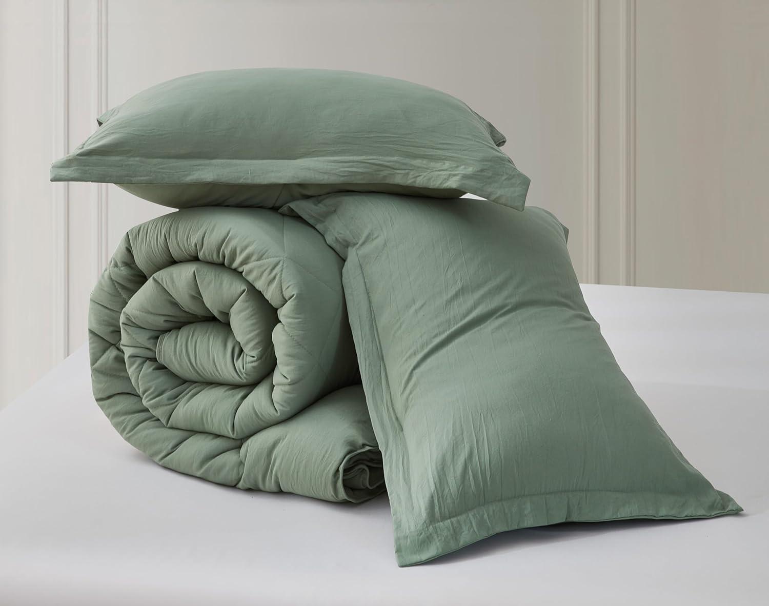 Chezmoi Collection Logan Solid Comforter Set